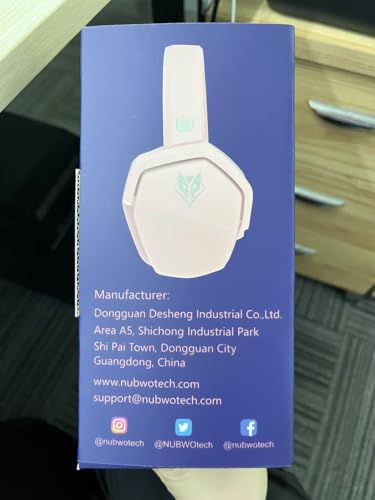 NUBWO G06 Dual Wireless Gaming Headset with Microphone for PS5, PS4, PC - 23ms Low Latency Audio - 100-Hour of Playtime - 50mm Drivers (Black-Orange)