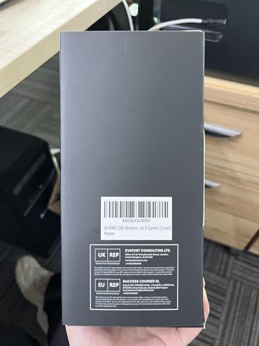 NUBWO G06 Dual Wireless Gaming Headset with Microphone for PS5, PS4, PC - 23ms Low Latency Audio - 100-Hour of Playtime - 50mm Drivers (Black-Orange)