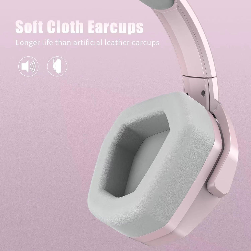 NUBWO G06 Dual Wireless Gaming Headset with Microphone for PS5, PS4, PC - 23ms Low Latency Audio - 100-Hour of Playtime - 50mm Drivers (Black-Orange)